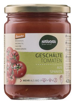 Naturata Geschälte Tomaten in Tomatensaft, 420g