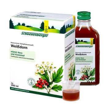 Schoenenberger Weißdorn, Naturreiner Heilpflanzensaft, 600ml