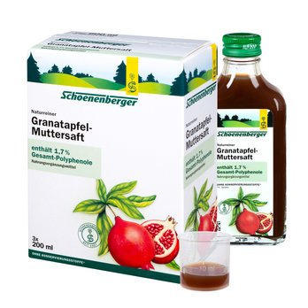 Schoenenberger Granatapfel-Muttersaft, Naturrein Bio, 600ml