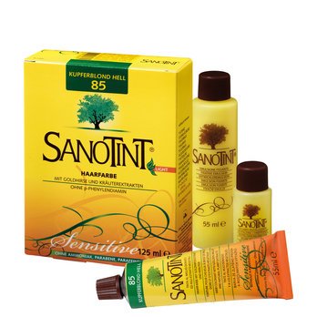 SANOTINT® Haarfarbe sensitive „light“ Nr. 85 „Kupferblond Hell“, 125ml