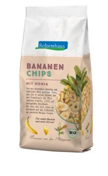 Reformhaus Bananen-Chips honey-dipped, 175g