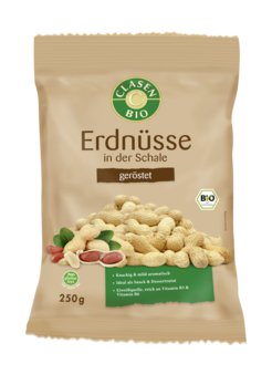 Bio Erdnüsse in der Schale geröstet, 250g
