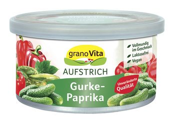 Veganer Brotaufstrich mit Gurke und Paprika, 125g