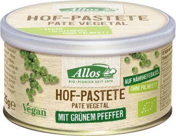 Allos Hof-Pastete Grüner Pfeffer, 125g