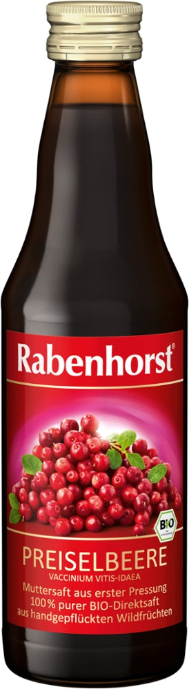 Rabenhorst Preiselbeer Muttersaft BIO, 330ml