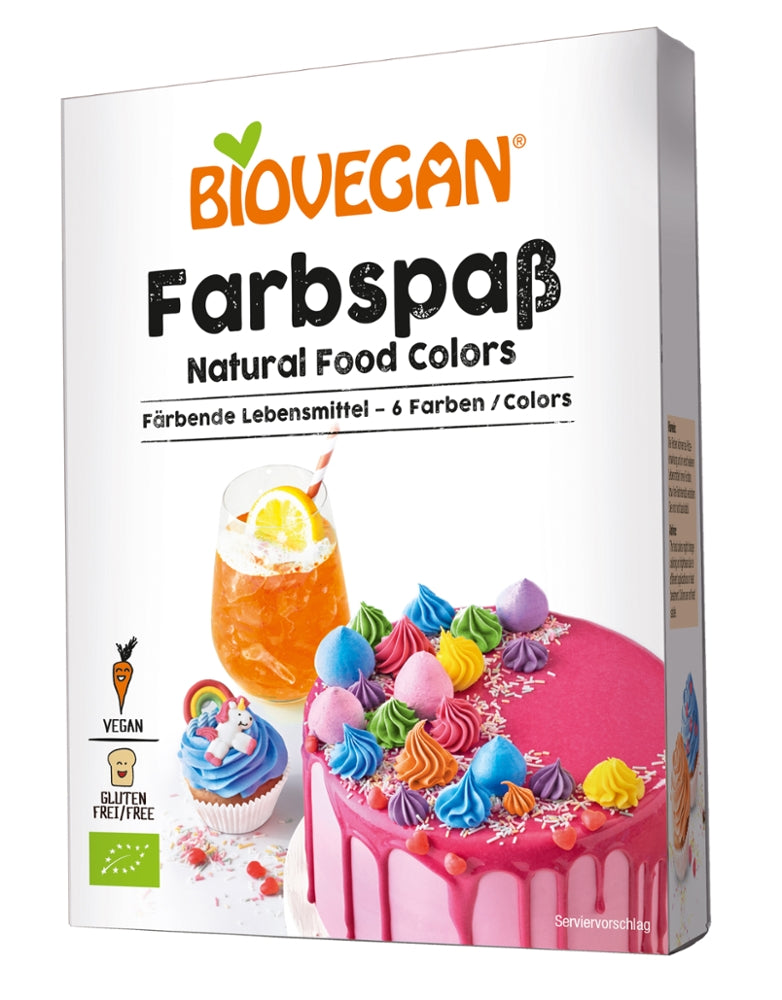 Biovegan Farbspaß, Färbende Lebensmittel, BIO 6x8g