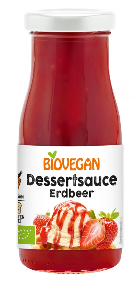 Biovegan Dessertsauce Erdbeer, BIO 150ml
