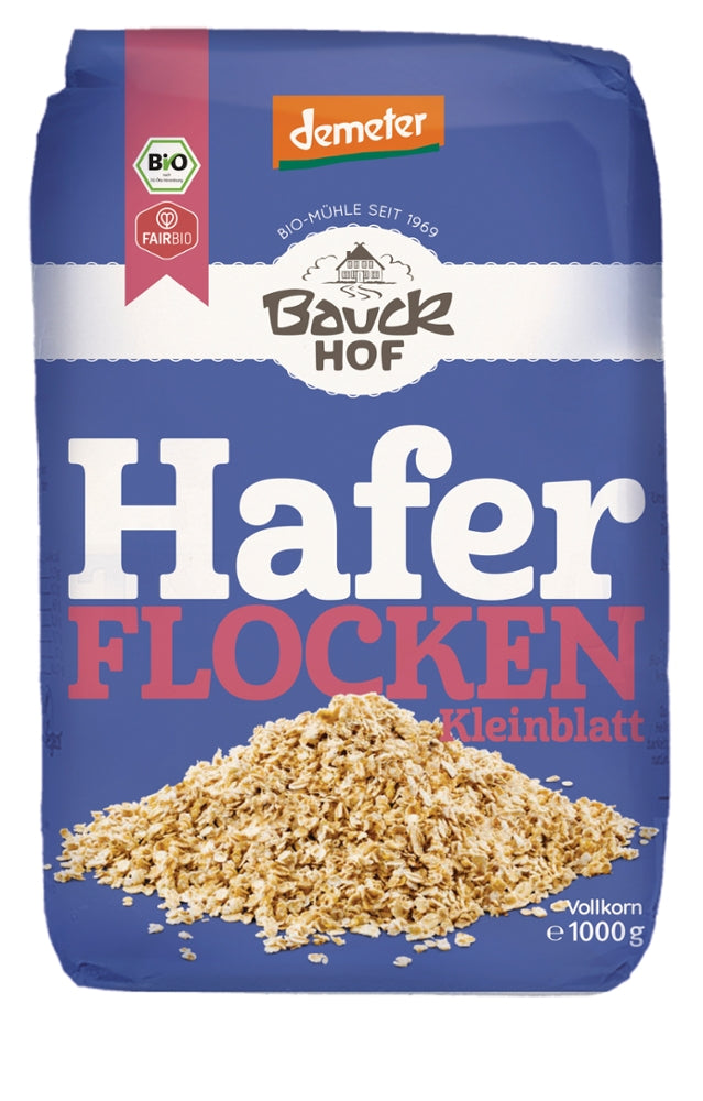 Bauckhof Haferflocken Kleinblatt Demeter, 1000g