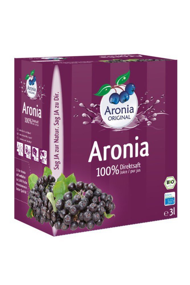 Aronia ORIGINAL Bio Aroniabeerensaft 100% Direktsaft, 3l