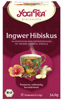 Yogi Tea® Ingwer Hibiskus Bio, 17x2,0g
