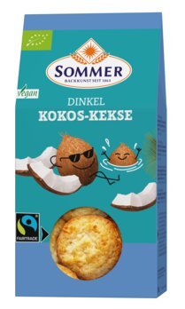 Sommer FAIRTRADE Dinkel Kokos - Kekse, 150g