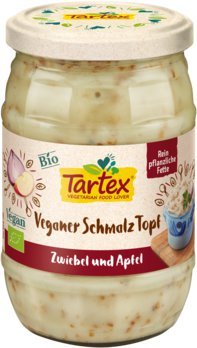 Veganer Schmalz Topf Zwiebel und Apfel, 250g
