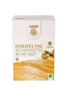 GEPA Bio Schwarztee Darjeeling Teebeutel, 20 x 2g