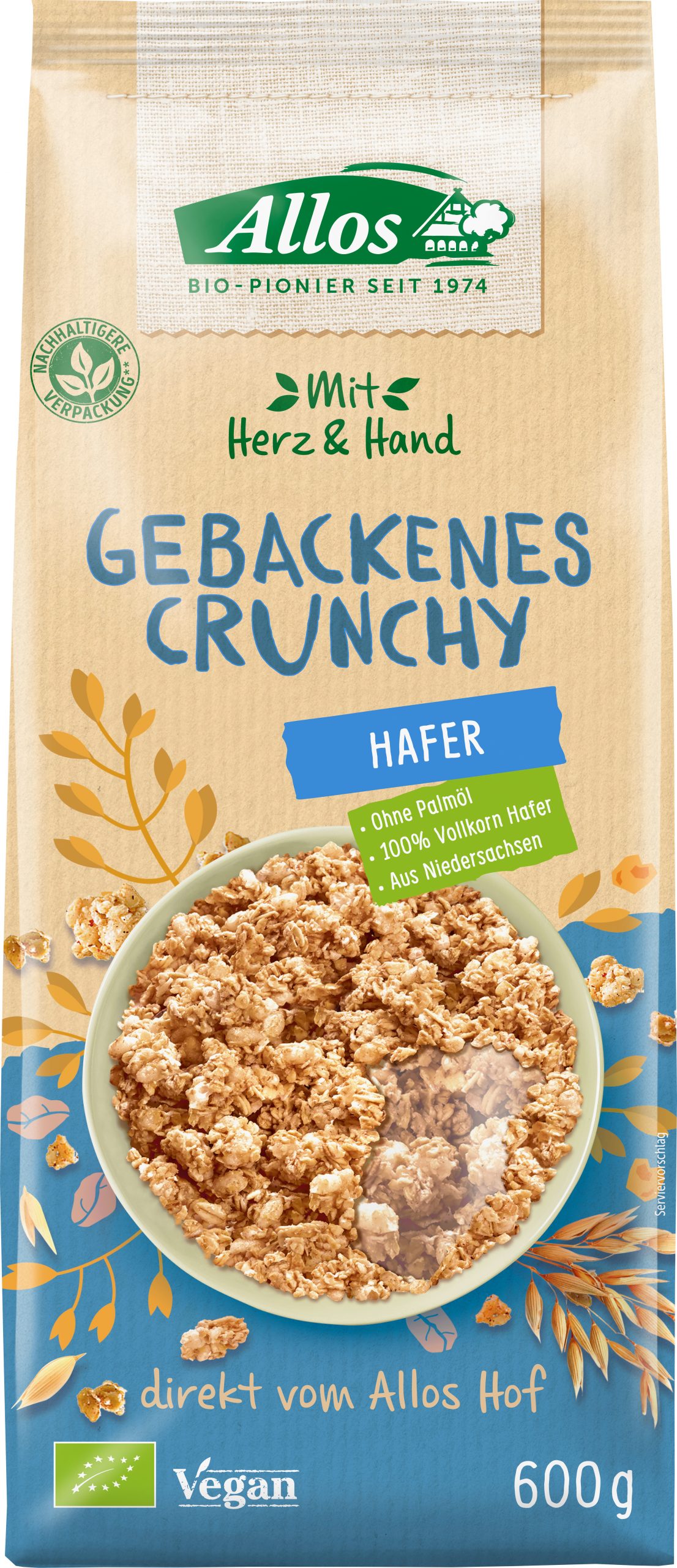 Allos Mit Herz & Hand Gebackenes Crunchy Hafer