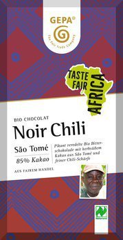 Bio Noir Schokolade mit Chili, 80g