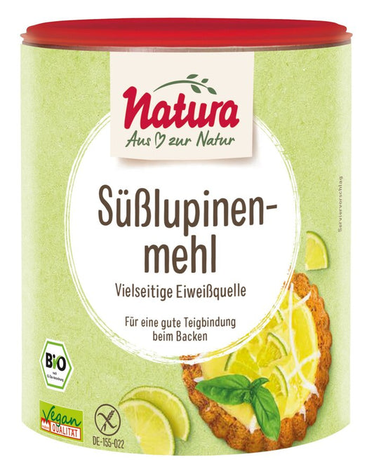 Natura Bio Süßlupinenmehl, 300g - Vielseitige Eiweißquelle glutenfrei, vegan