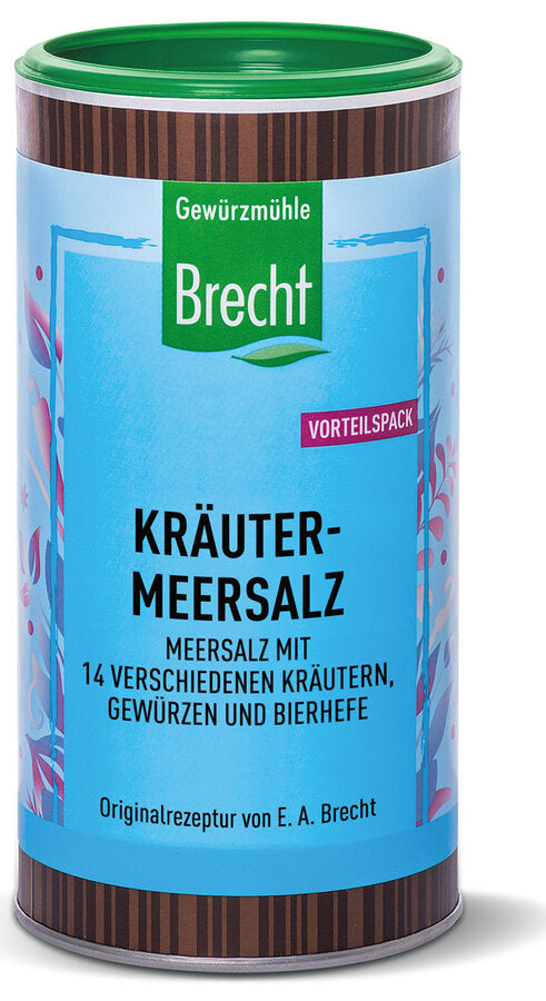 Gewürzmühle Brecht Kräuter-Meersalz Dose, 500g