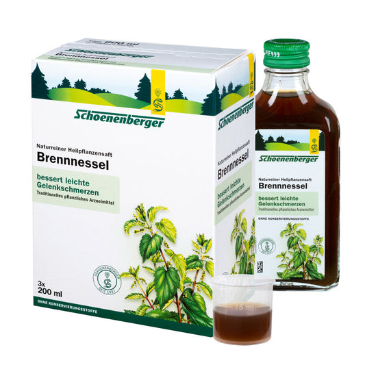 Schoenenberger Brennnessel, Naturreiner Heilpflanzensaft bio, 600ml