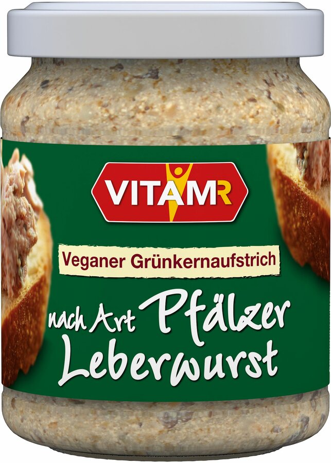 Vitam Veganer Grünkernaufstrich nach Art Pfälzer Leberwurst, 120g