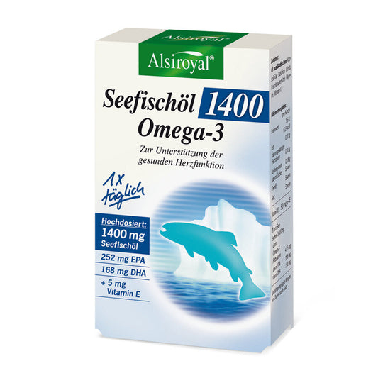Alsiroyal Seefischöl 1400 Omega-3, 30 Kapseln (57g)
