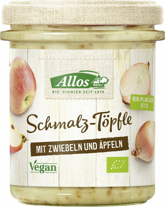 Allos Schmalz-Töpfle mit Zwiebeln und Äpfeln, 150g