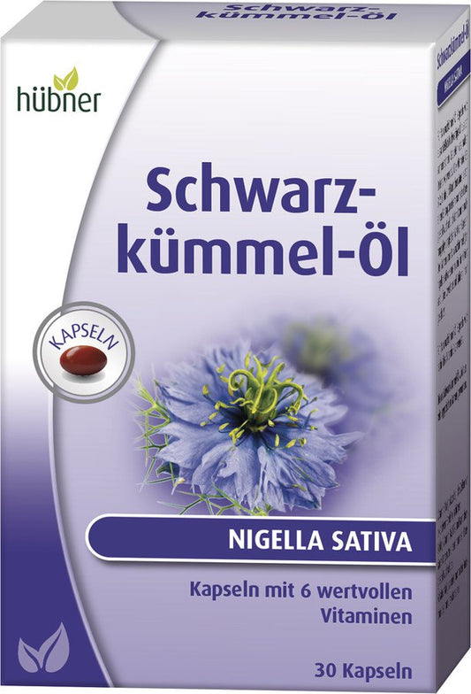Hübner Schwarzkümmel-Öl Kapseln, 30 Kapseln