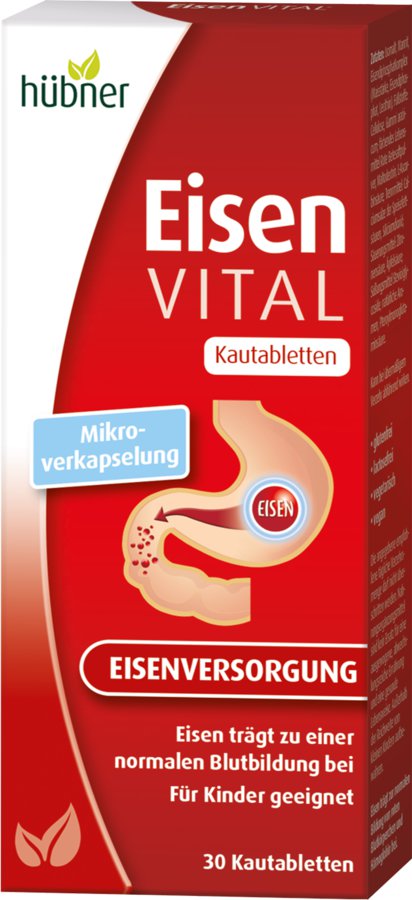 Hübner Eisen Vital® Kautabletten, 30St
