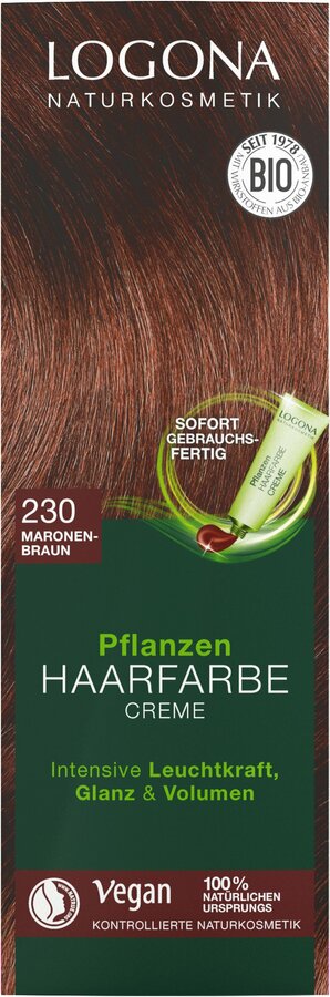 Logona Pflanzen Haarfarbe Creme 230 maronenbraun, 150ml