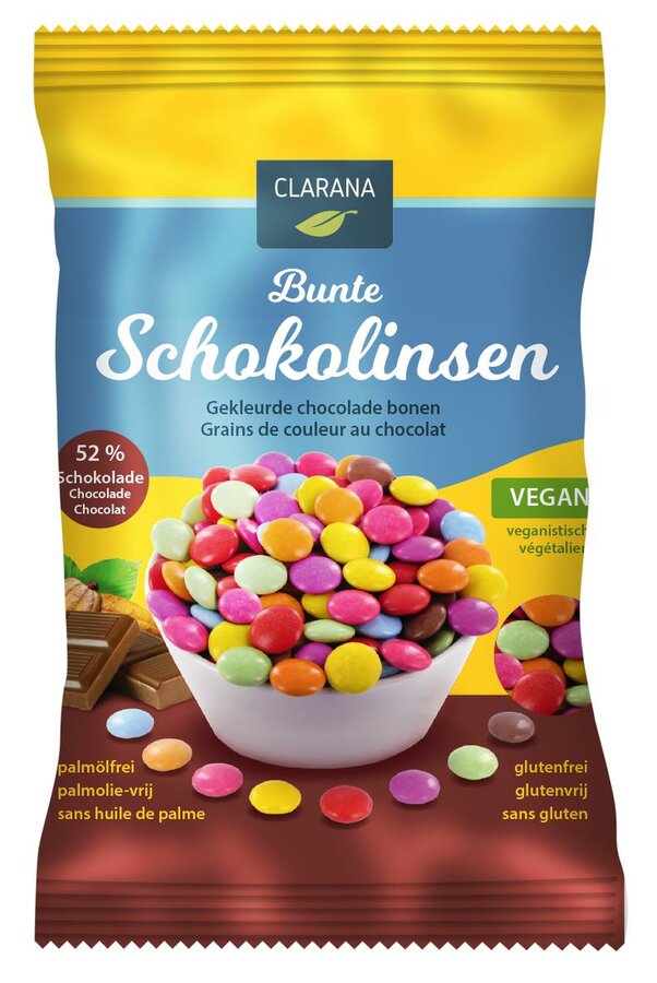 Clarana Bunte Schokolinsen 125g