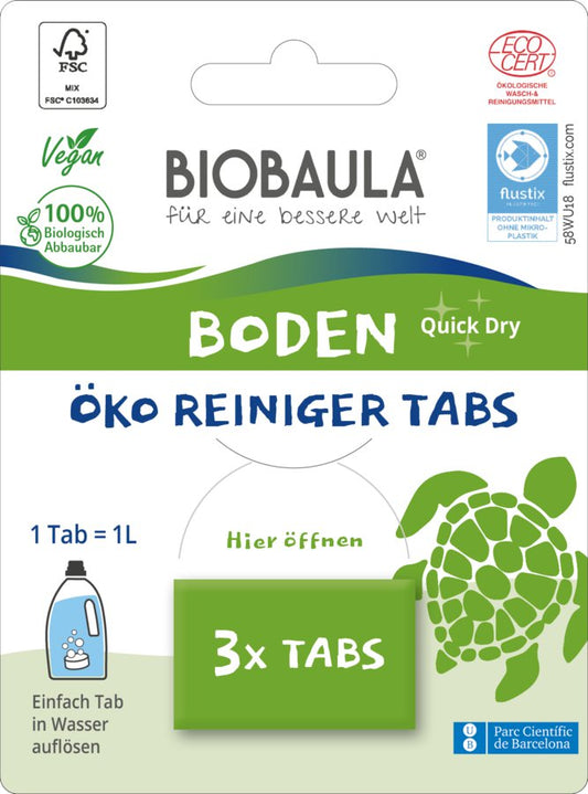 Biobaula Öko Reiniger-Tabs Bodenreiniger, 3St