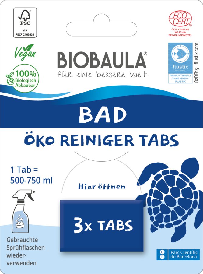 Biobaula Öko Reiniger-Tabs Badreiniger, 3St
