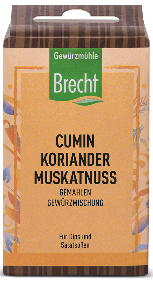 Gewürzmühle Brecht Cumin Koriander Muskatnuss - Nachfüllpack, 35g