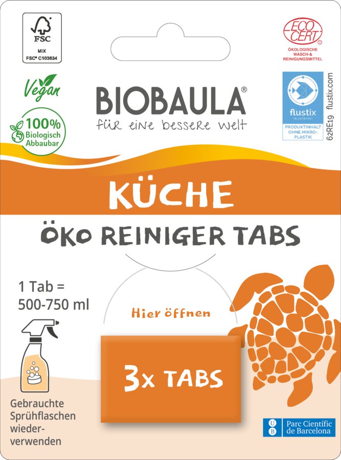 Biobaula Öko Reiniger-Tabs Küche, 3St