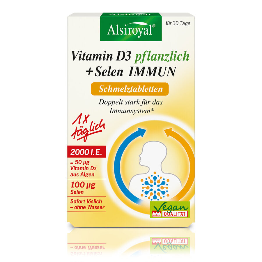 Alsiroyal Vitamin D3 + Selen IMMUN SOFORT Schmelztabletten*, 30 Schmelztabletten
