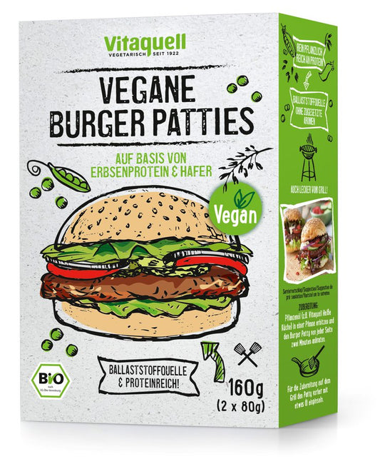 Vitaquell Vegane Burger Patties Bio, 2 x 80g