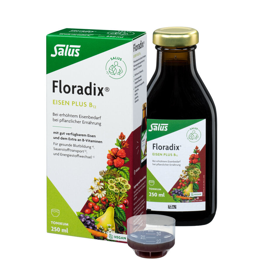 Salus® Floradix® Eisen plus B12 vegan Spezialtonikum, 250ml
