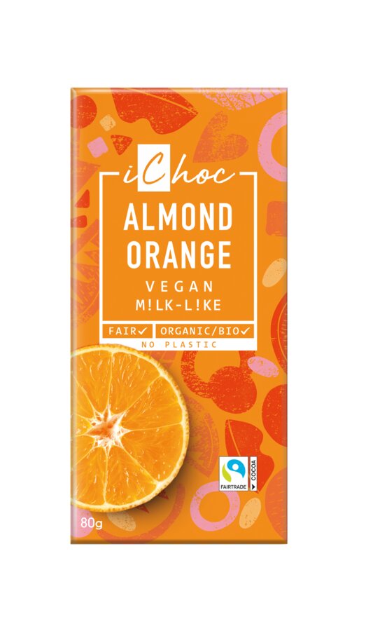 iChoc Almond Orange, 80g