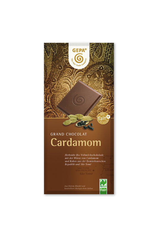 GEPA Cardamom Vollmilchschokolade, 100g
