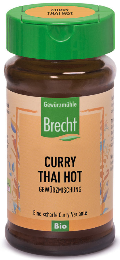 Gewürzmühle Brecht Curry Thai Hot Glas, Bio, 30g