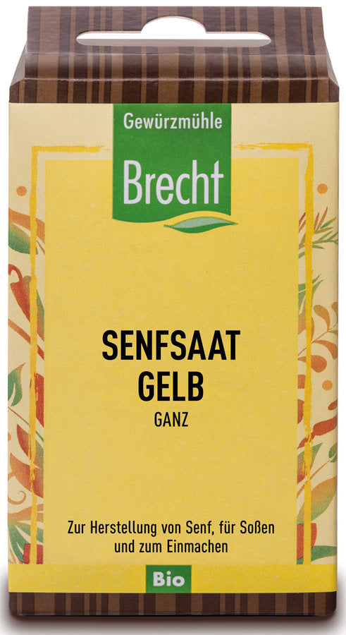 Gewürzmühle Brecht Senfsaat gelb ganz Nachfüllpack, Bio, 60g