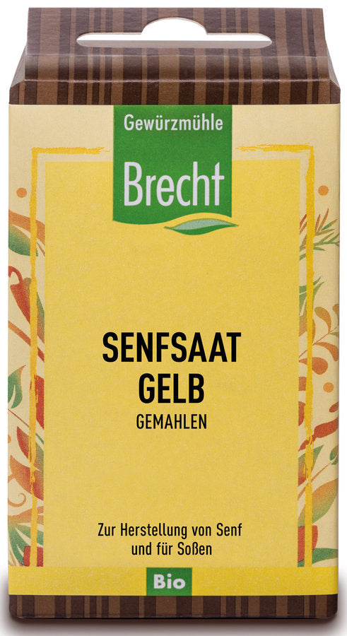 Gewürzmühle Brecht Senfsaat gelb gemahlen Nachfüllpack, Bio, 35g