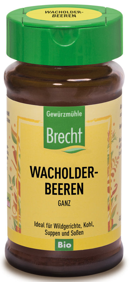 Gewürzmühle Brecht Wacholderbeeren ganz Glas, 25g