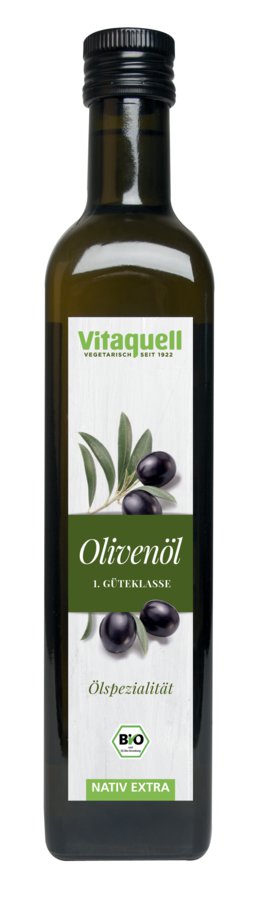 Vitaquell Olivenöl Bio, EU 1. Güteklasse, nativ extra, 500ml