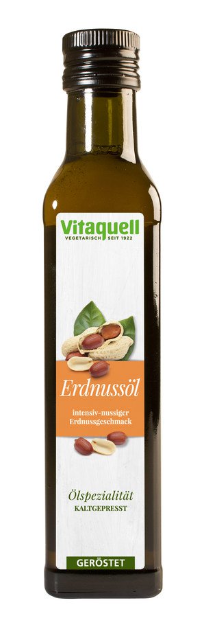 Vitaquell Erdnuss-Öl geröstet, kaltgepresst, 0,25l