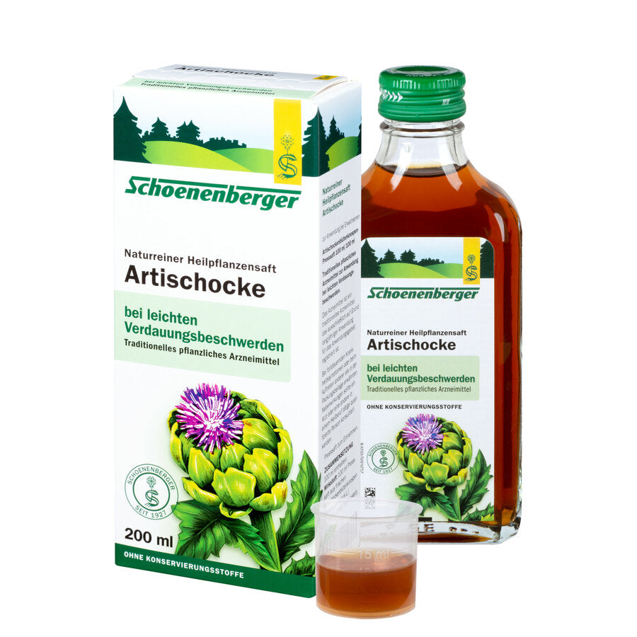 Schoenenberger Artischocke, Naturreiner Heilpflanzensaft bio, 200ml