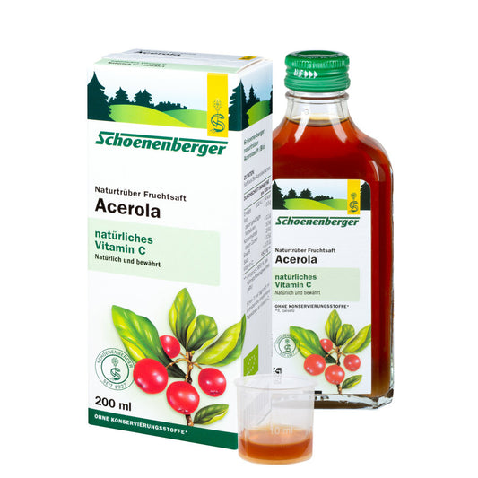 Schoenenberger Acerola, Naturtrüber Fruchtsaft Bio, 200ml