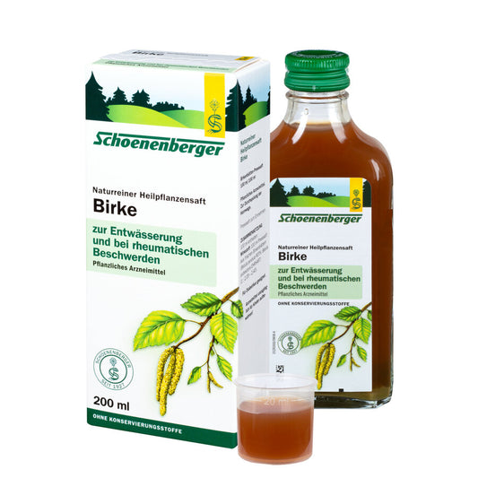 Schoenenberger Birke, Naturreiner Heilpflanzensaft bio, 200ml