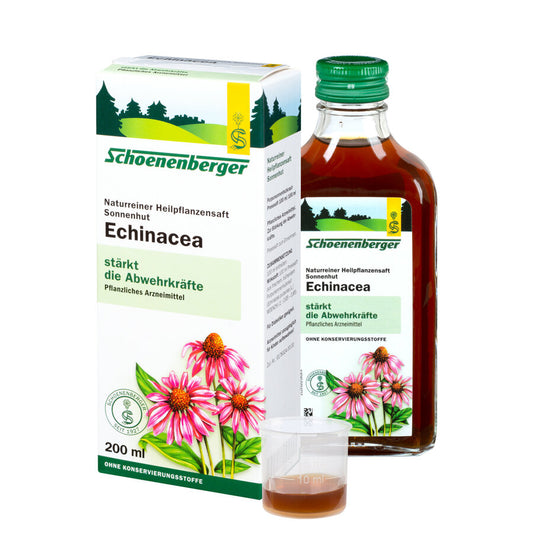 Schoenenberger Echinacea naturreiner Heilpflanzensaft Sonnenhut bio, 200ml